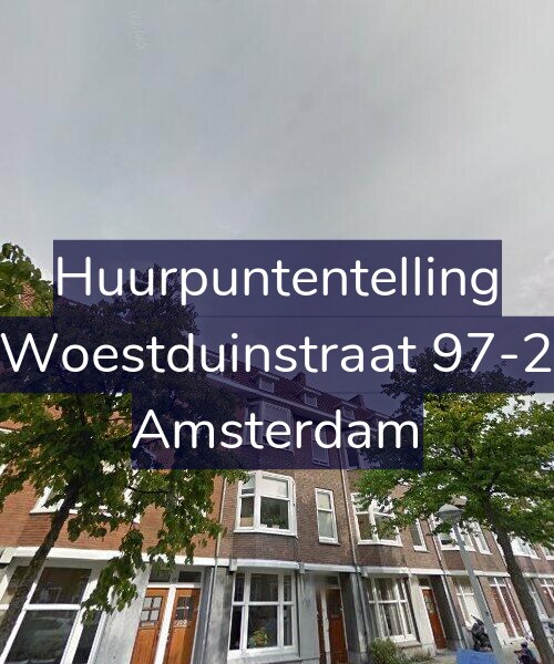 Foto gevel Huurpuntentelling voor Woestduinstraat 97-2, Amsterdam