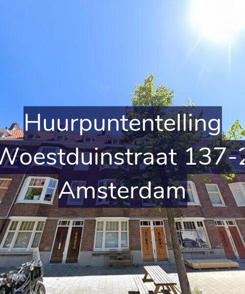 Foto gevel Huurpuntentelling voor Woestduinstraat 137-2, Amsterdam