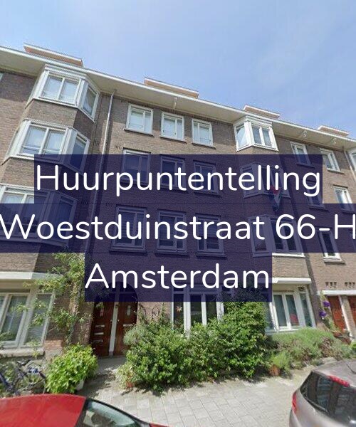 Foto gevel Huurpuntentelling voor Woestduinstraat 66-H, Amsterdam