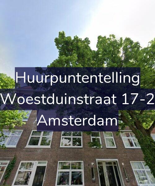 Foto gevel Huurpuntentelling voor Woestduinstraat 17-2, Amsterdam