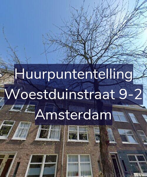 Foto gevel Huurpuntentelling voor Woestduinstraat 9-2, Amsterdam