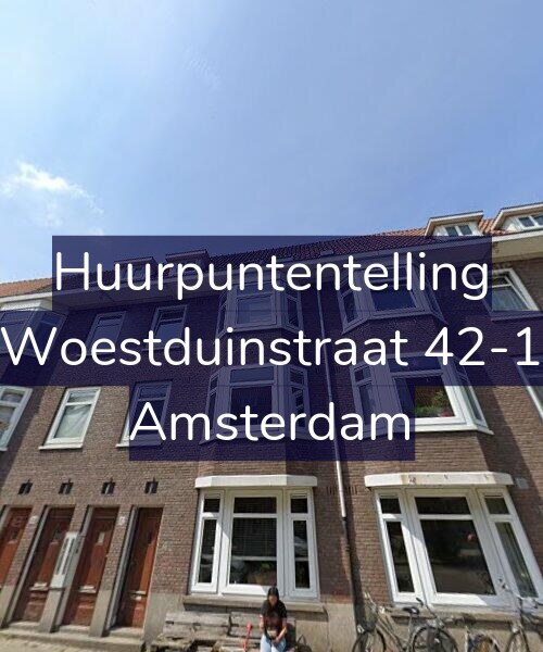 Foto gevel Huurpuntentelling voor Woestduinstraat 42-1, Amsterdam