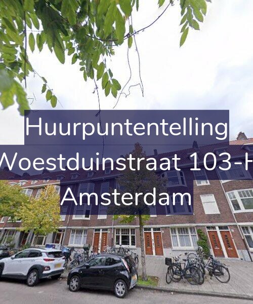 Foto gevel Huurpuntentelling voor Woestduinstraat 103-H, Amsterdam