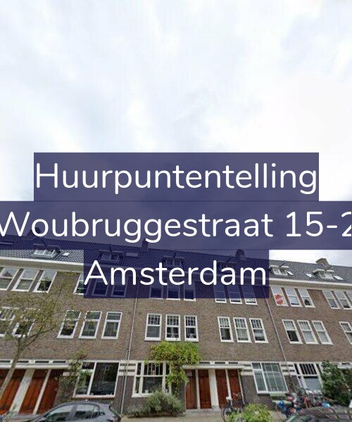 Foto gevel Huurpuntentelling voor Woubruggestraat 15-2, Amsterdam