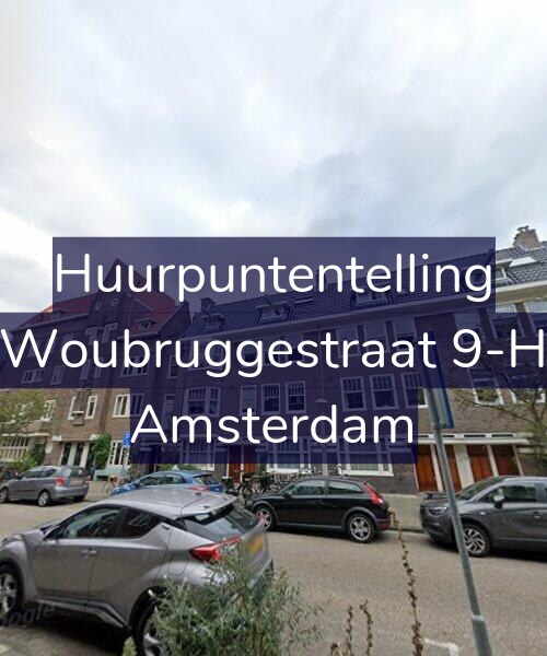 Foto gevel Huurpuntentelling voor Woubruggestraat 9-H, Amsterdam