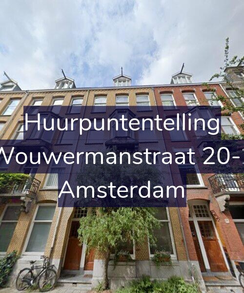 Foto gevel Huurpuntentelling voor Wouwermanstraat 20-2, Amsterdam