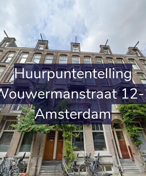 Foto gevel Huurpuntentelling voor Wouwermanstraat 12-2, Amsterdam