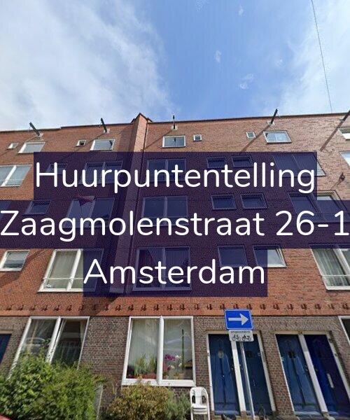 Foto gevel Huurpuntentelling voor Zaagmolenstraat 26-1, Amsterdam