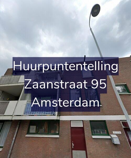Foto gevel Huurpuntentelling voor Zaanstraat 95, Amsterdam