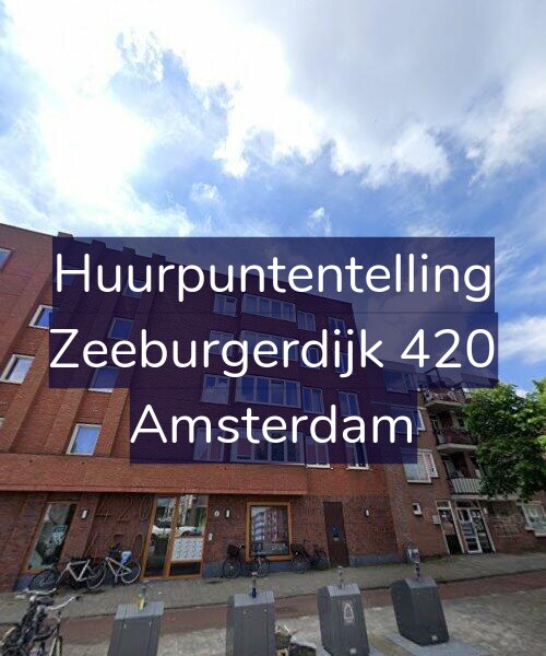 Foto gevel Huurpuntentelling voor Zeeburgerdijk 420, Amsterdam
