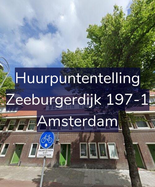 Foto gevel Huurpuntentelling voor Zeeburgerdijk 197-1, Amsterdam