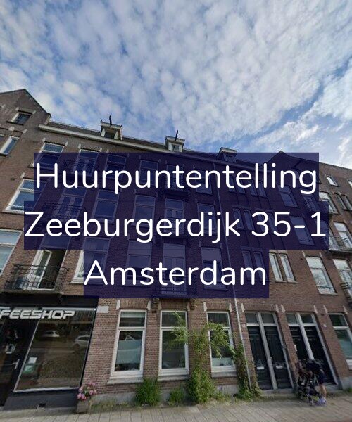 Foto gevel Huurpuntentelling voor Zeeburgerdijk 35-1, Amsterdam