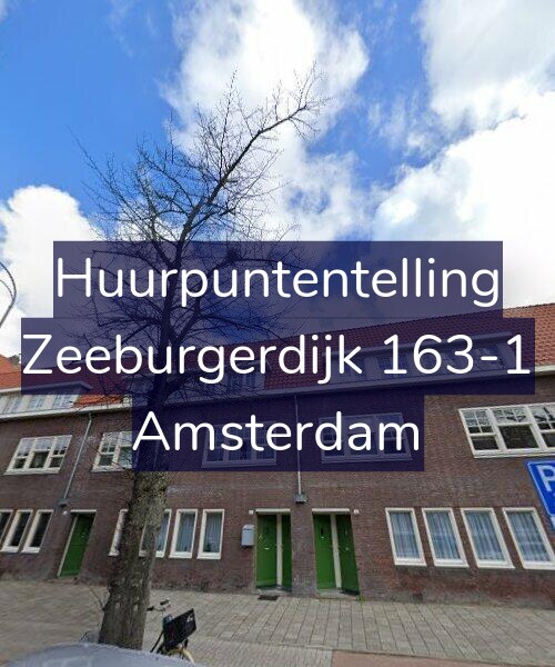 Foto gevel Huurpuntentelling voor Zeeburgerdijk 163-1, Amsterdam