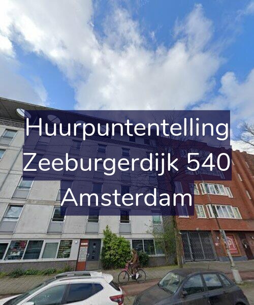 Foto gevel Huurpuntentelling voor Zeeburgerdijk 540, Amsterdam