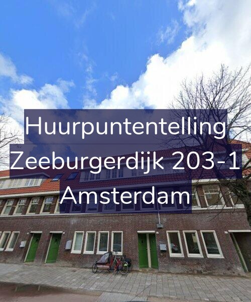 Foto gevel Huurpuntentelling voor Zeeburgerdijk 203-1, Amsterdam