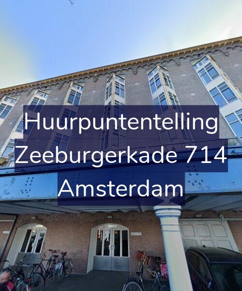 Foto gevel Huurpuntentelling voor Zeeburgerkade 714, Amsterdam