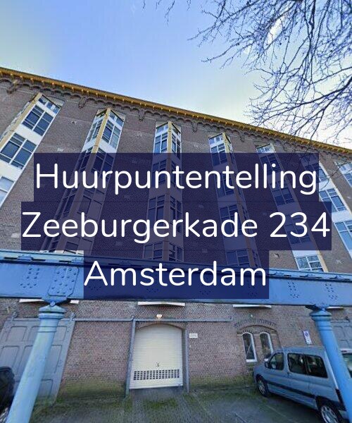 Foto gevel Huurpuntentelling voor Zeeburgerkade 234, Amsterdam