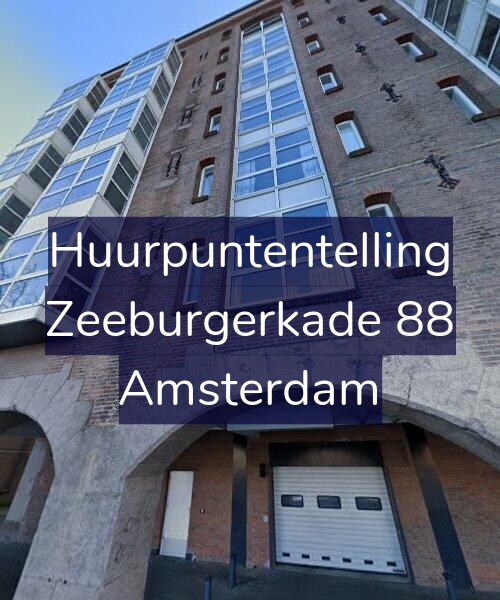 Foto gevel Huurpuntentelling voor Zeeburgerkade 88, Amsterdam