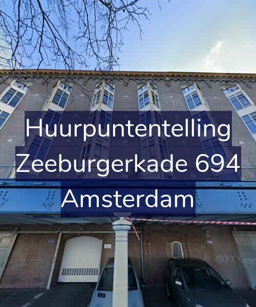 Foto gevel Huurpuntentelling voor Zeeburgerkade 694, Amsterdam
