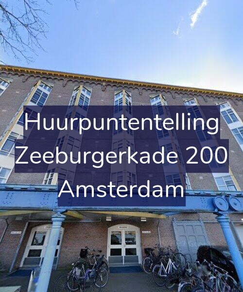 Foto gevel Huurpuntentelling voor Zeeburgerkade 200, Amsterdam