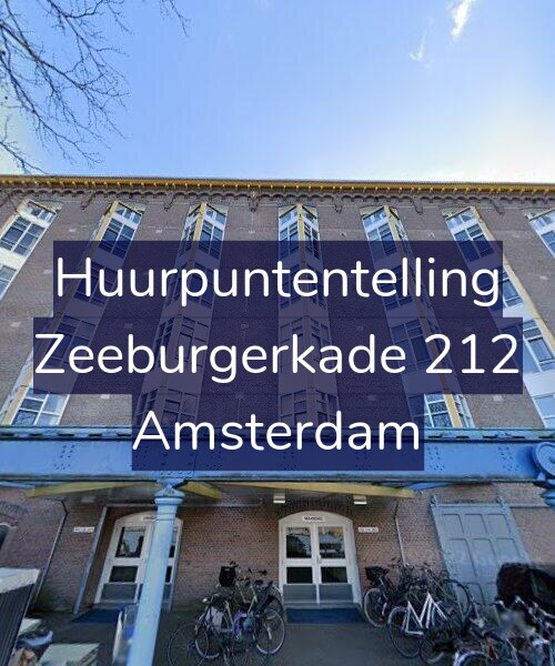 Foto gevel Huurpuntentelling voor Zeeburgerkade 212, Amsterdam