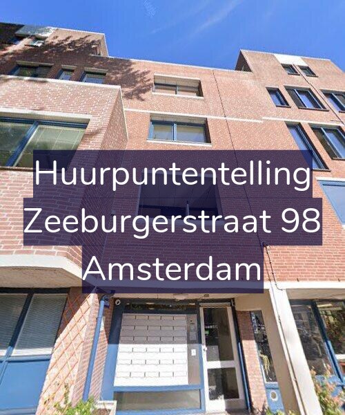 Foto gevel Huurpuntentelling voor Zeeburgerstraat 98, Amsterdam