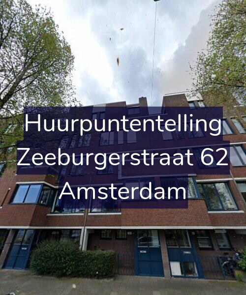 Foto gevel Huurpuntentelling voor Zeeburgerstraat 62, Amsterdam