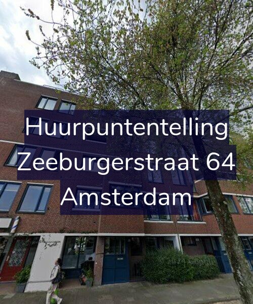 Foto gevel Huurpuntentelling voor Zeeburgerstraat 64, Amsterdam