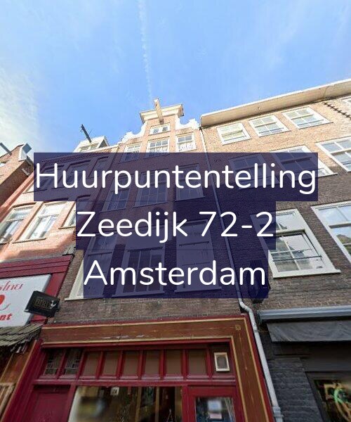 Foto gevel Huurpuntentelling voor Zeedijk 72-2, Amsterdam