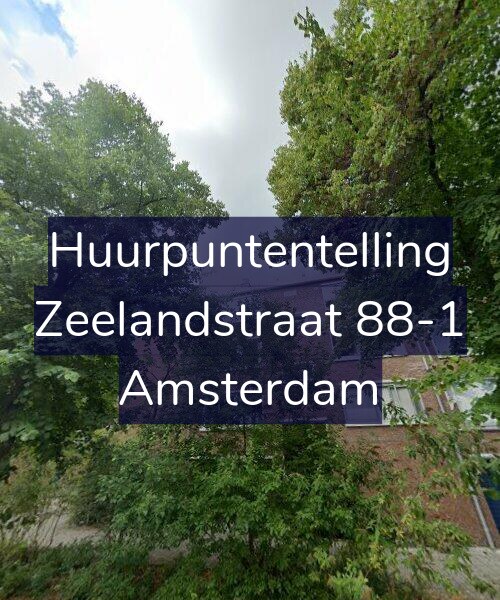 Foto gevel Huurpuntentelling voor Zeelandstraat 88-1, Amsterdam