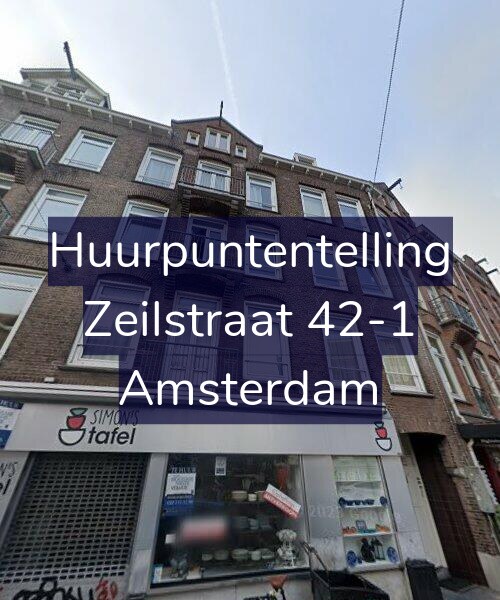 Foto gevel Huurpuntentelling voor Zeilstraat 42-1, Amsterdam