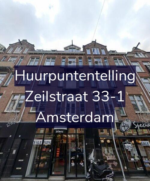 Foto gevel Huurpuntentelling voor Zeilstraat 33-1, Amsterdam