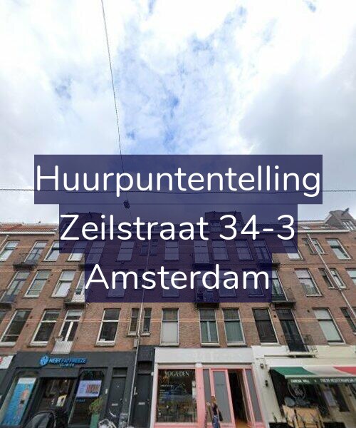 Foto gevel Huurpuntentelling voor Zeilstraat 34-3, Amsterdam