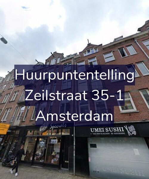 Foto gevel Huurpuntentelling voor Zeilstraat 35-1, Amsterdam