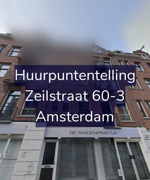 Foto gevel Huurpuntentelling voor Zeilstraat 60-3, Amsterdam