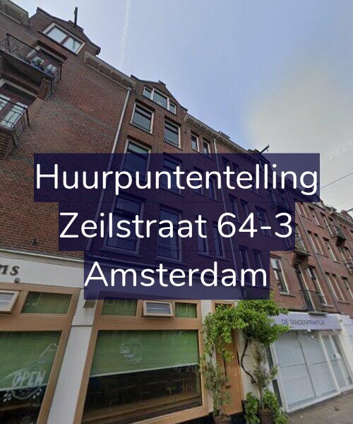 Foto gevel Huurpuntentelling voor Zeilstraat 64-3, Amsterdam