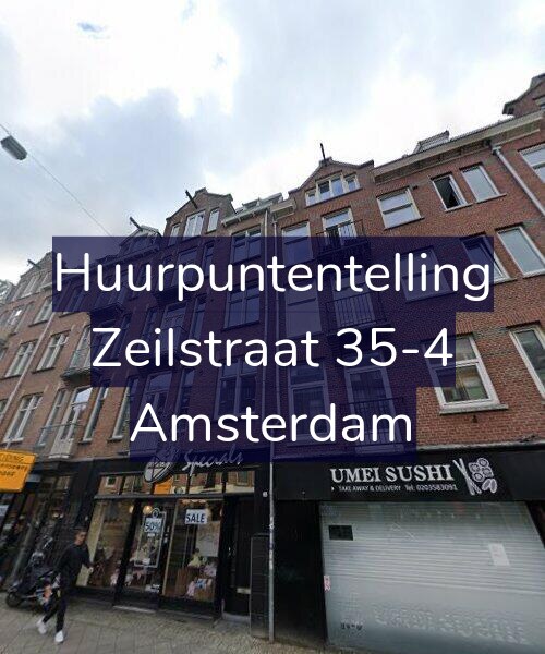 Foto gevel Huurpuntentelling voor Zeilstraat 35-4, Amsterdam