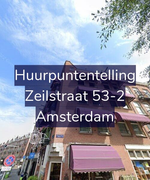 Foto gevel Huurpuntentelling voor Zeilstraat 53-2, Amsterdam