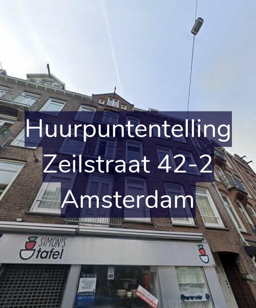 Foto gevel Huurpuntentelling voor Zeilstraat 42-2, Amsterdam