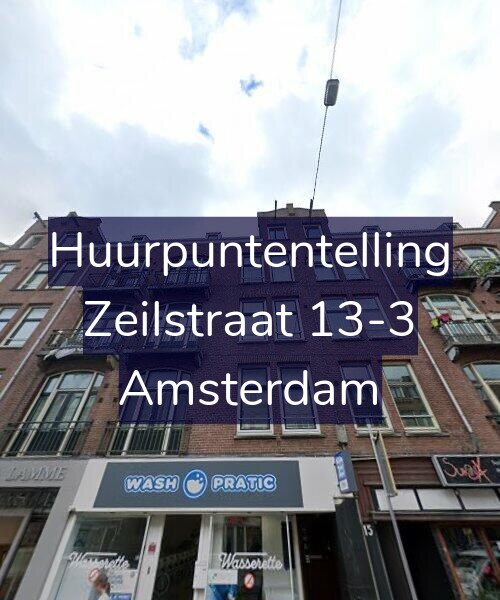 Foto gevel Huurpuntentelling voor Zeilstraat 13-3, Amsterdam