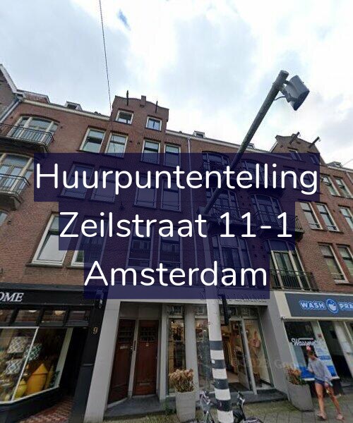 Foto gevel Huurpuntentelling voor Zeilstraat 11-1, Amsterdam