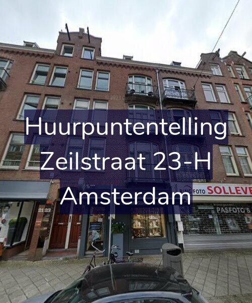 Foto gevel Huurpuntentelling voor Zeilstraat 23-H, Amsterdam