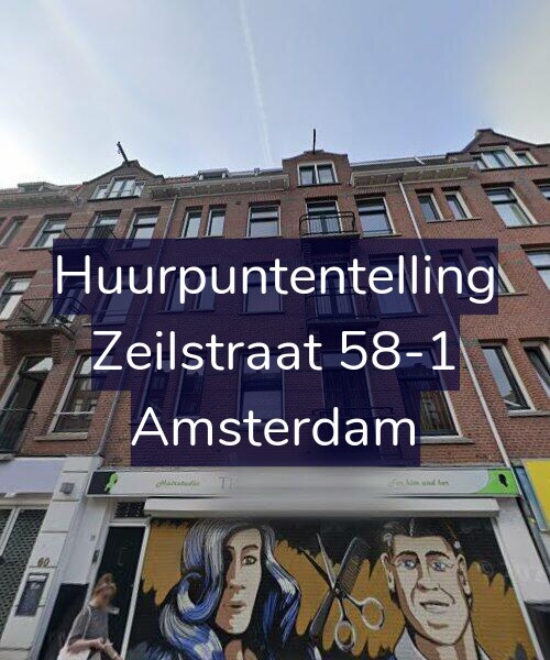 Foto gevel Huurpuntentelling voor Zeilstraat 58-1, Amsterdam
