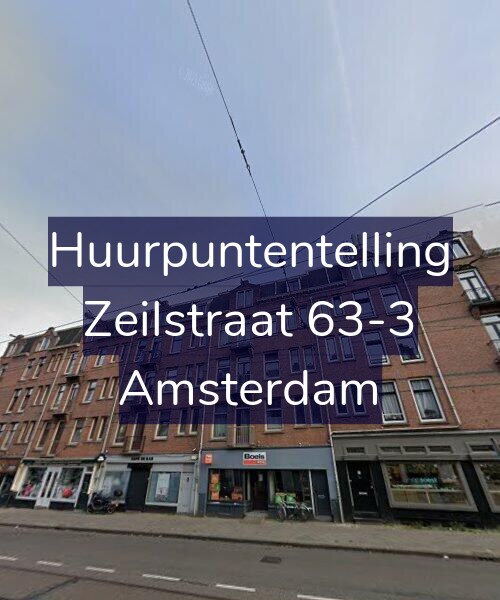 Foto gevel Huurpuntentelling voor Zeilstraat 63-3, Amsterdam