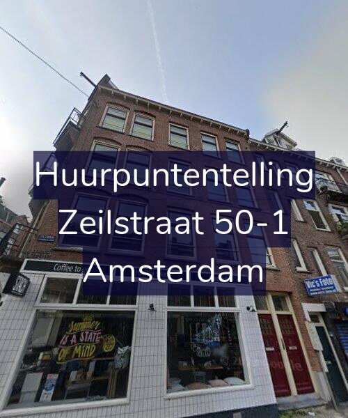 Foto gevel Huurpuntentelling voor Zeilstraat 50-1, Amsterdam