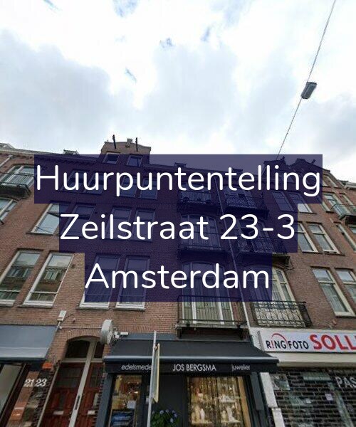 Foto gevel Huurpuntentelling voor Zeilstraat 23-3, Amsterdam