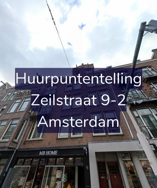 Foto gevel Huurpuntentelling voor Zeilstraat 9-2, Amsterdam