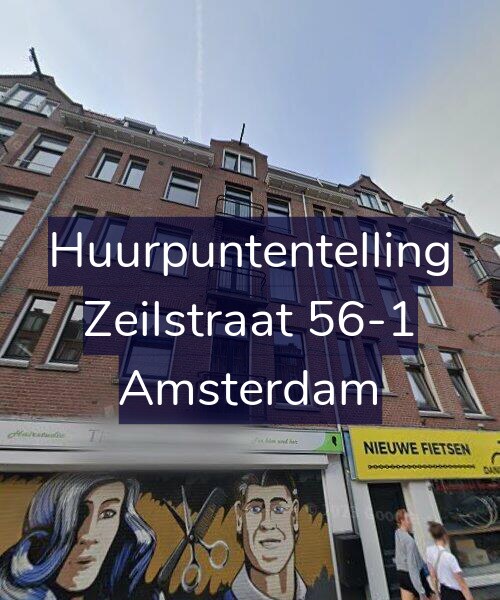 Foto gevel Huurpuntentelling voor Zeilstraat 56-1, Amsterdam