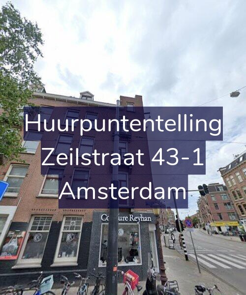 Foto gevel Huurpuntentelling voor Zeilstraat 43-1, Amsterdam