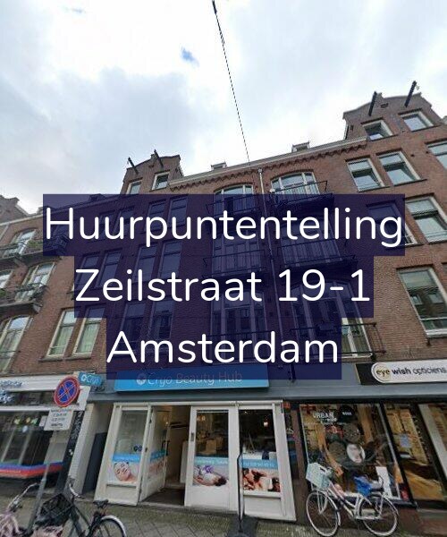 Foto gevel Huurpuntentelling voor Zeilstraat 19-1, Amsterdam